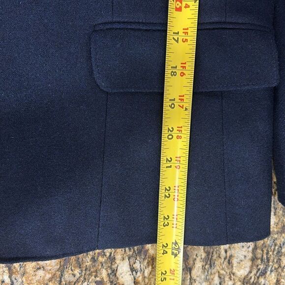 Anthony Fashions Black Single Breasted Two-Button Closure Blazer Size 14 - Picture 11 of 11